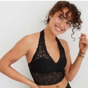 Aerie Firework Lace Padded Halter Bralette